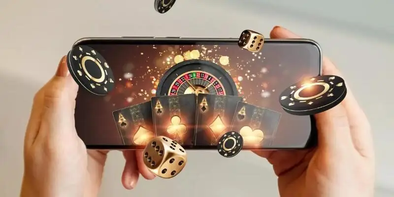 Real money casino digital gaming interface